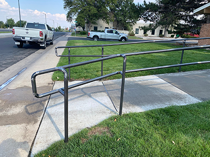 Hand Rail Repair, Onsite Repair and Metal Fabrication. By Integrity Welding Service LLC, servicing the Front Range of Colorado.
