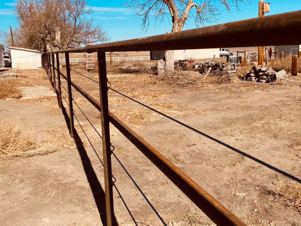 Pipe and Cable Fencing makes Great Fence for Corrals and Perimeter Fencing. Looks Sharp, is Very Durable and is LOW Maintenance. Constructed by Integrity Welding Service LLC, servicing the Front Range of Colorado.