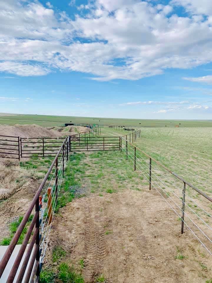 Pipe and Cable Fencing, blends in seemlessly to Drill Stem Pipe, Continous Fence and even Barbwire/Smoothwire. Constructed by Integrity Welding Service LLC, servicing the Front Range of Colorado.