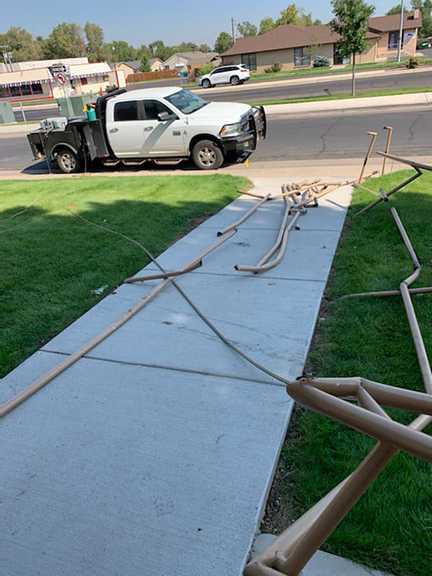 Hand Rail Repair, Onsite Repair and Metal Fabrication. By Integrity Welding Service LLC, servicing the Front Range of Colorado.